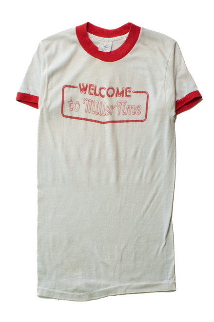 Vintage Welcome To Miller Time T-Shirt (1983)
