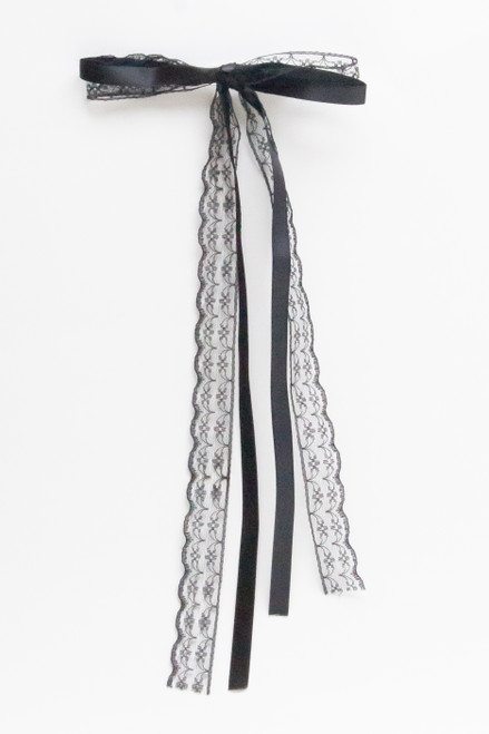 Ribbon & Lace Bow Hair Clip