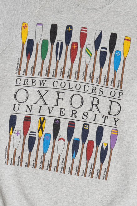 Vintage "Crew Colors Of Oxford University" Screen Stars Sweatshirt