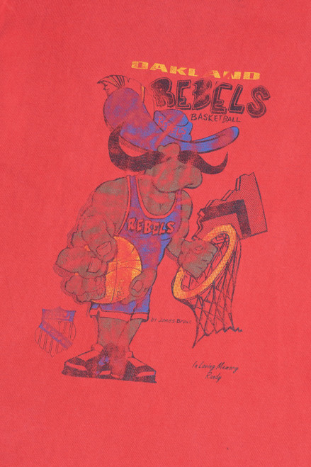 Vintage Oakland Rebels Basketball T-Shirt