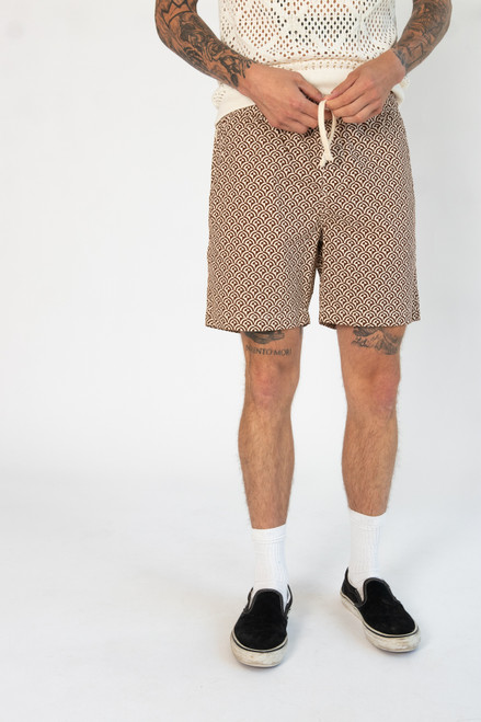 Arch Tile Patterned Shorts