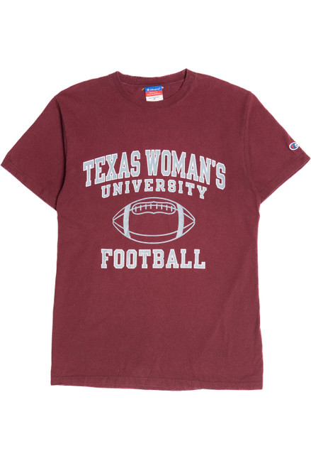 Vintage "Texas Woman's University Football" "Still Undefeated" Champoion T-Shirt