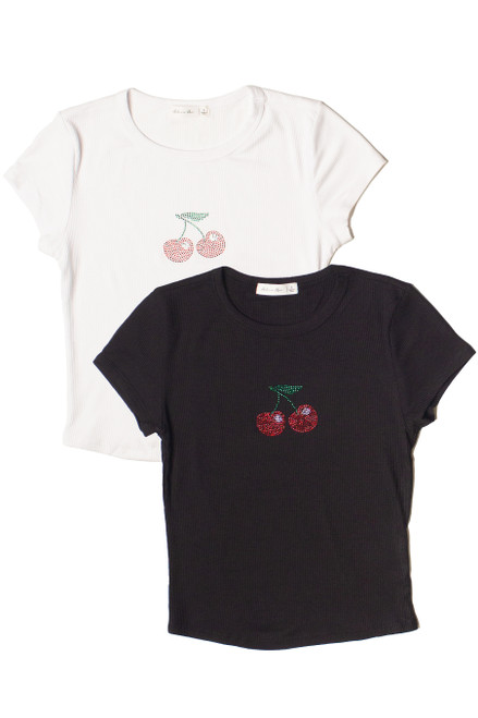 Rhinestone Cherry Tee