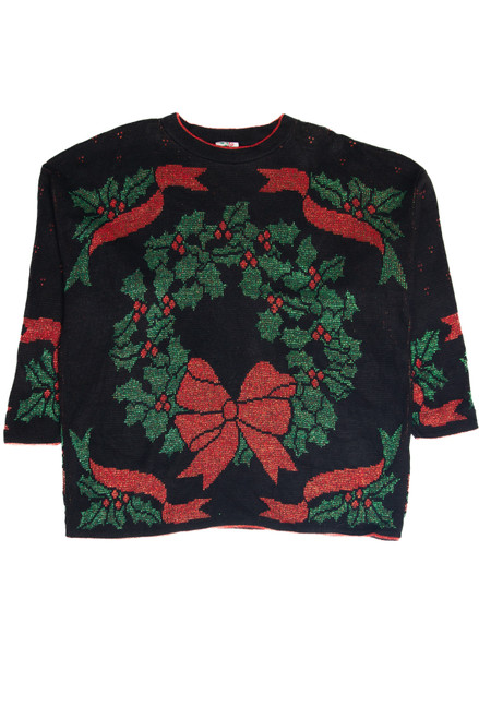 Vintage Black Ugly Christmas Pullover 62938