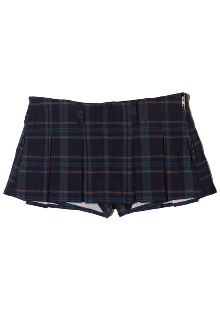 Low Rise Plaid Mini Skort