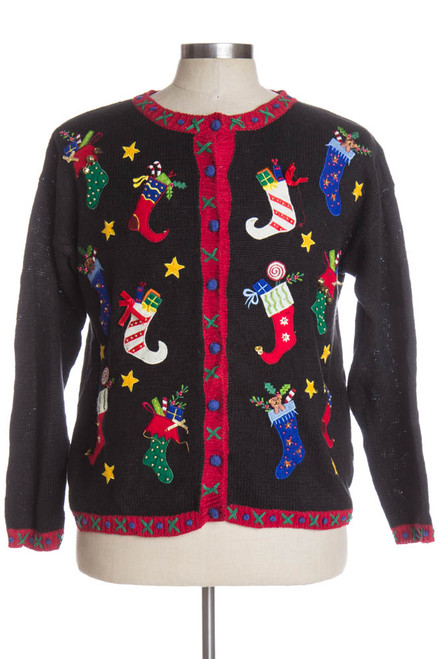 Black Ugly Christmas Cardigan 39262