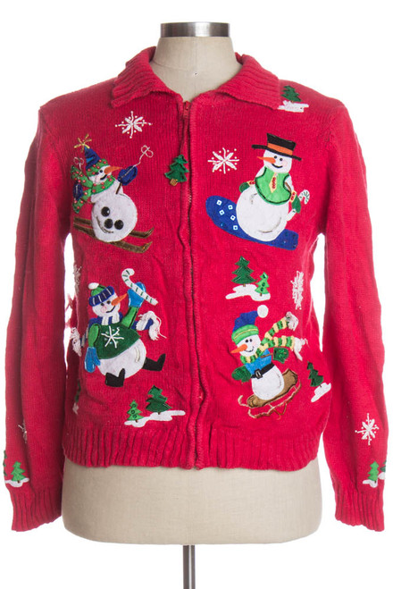 Red Ugly Christmas Cardigan 39401