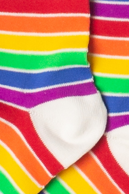 Striped Rainbow Pride Socks