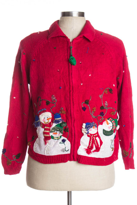 Red Ugly Christmas Cardigan 38385