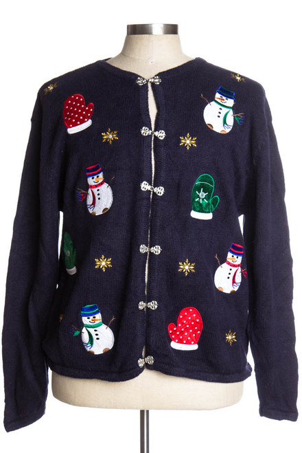 Blue Ugly Christmas Cardigan 37220