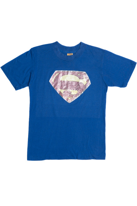 Vintage Superman Iron-On Single Stitch T-Shirt (1980s)