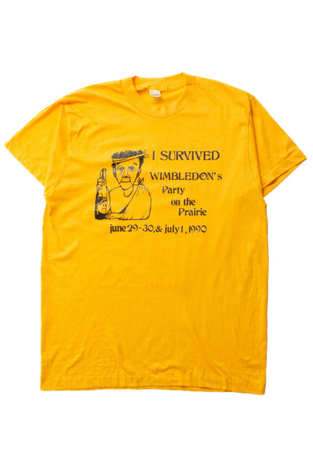 VintageI Survived Wimbledon's Single Stitch T-Shirt (1990)