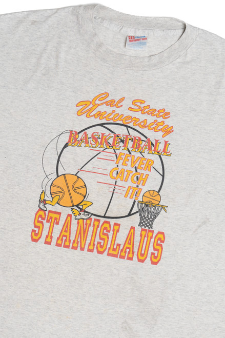 Vintage "Cal State University Basketball" '94-'95 Season Single Stitch T-Shirt (1990s)