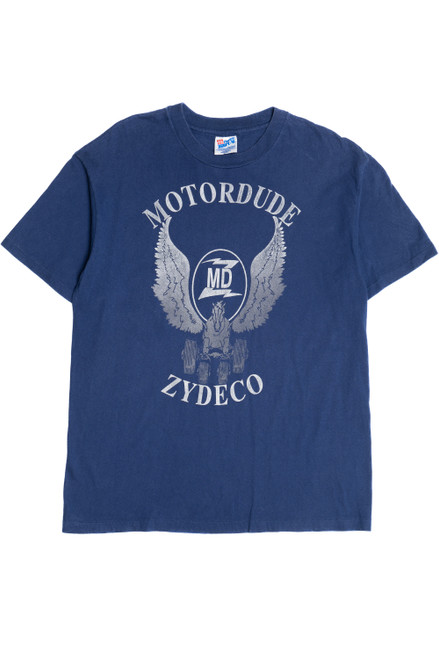 Vintage Motordude Zydeco Single Stitch Band T-Shirt (1990s)