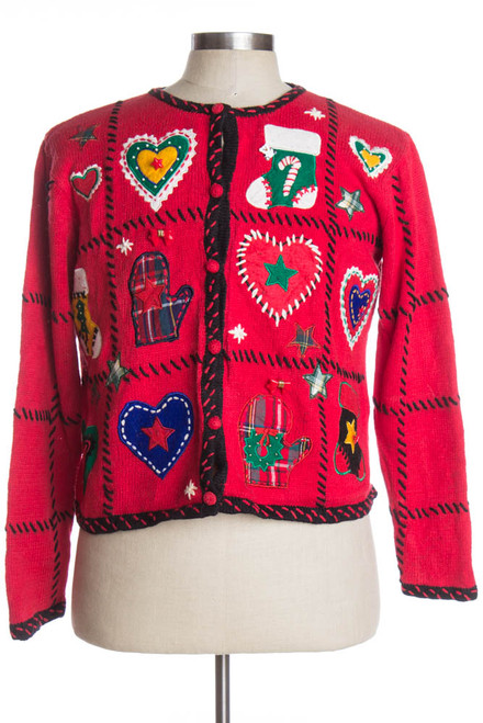 Red Ugly Christmas Cardigan 38396