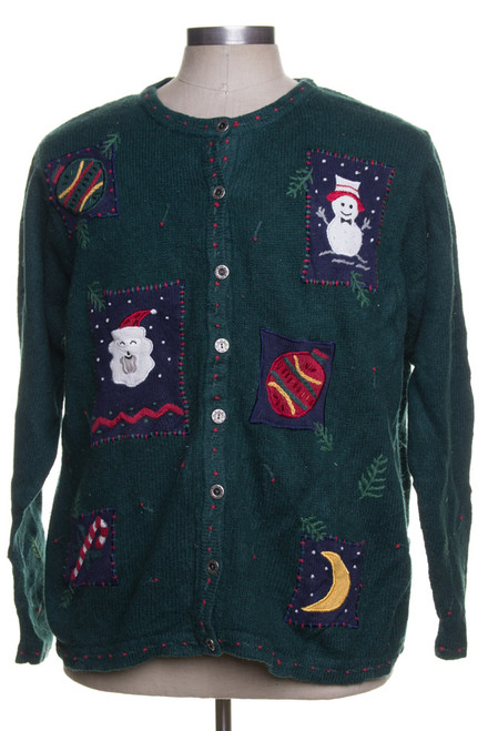 Green Ugly Christmas Cardigan 41755