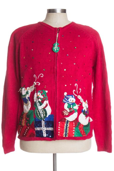 Red Ugly Christmas Cardigan 39143