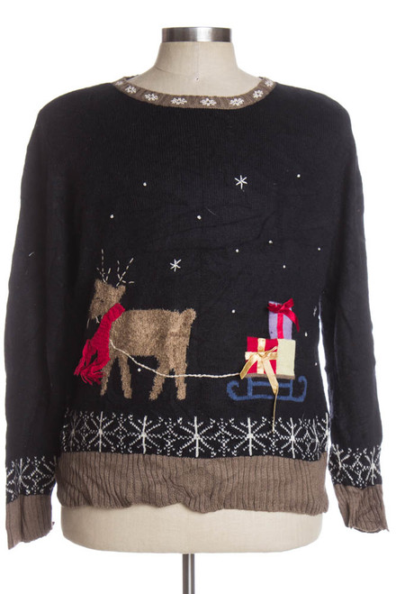 Black Ugly Christmas Pullover 39433