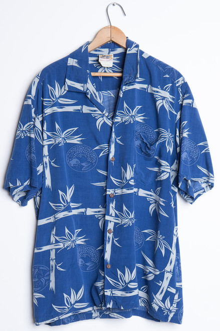 Blue Bamboo Vintage Hawaiian