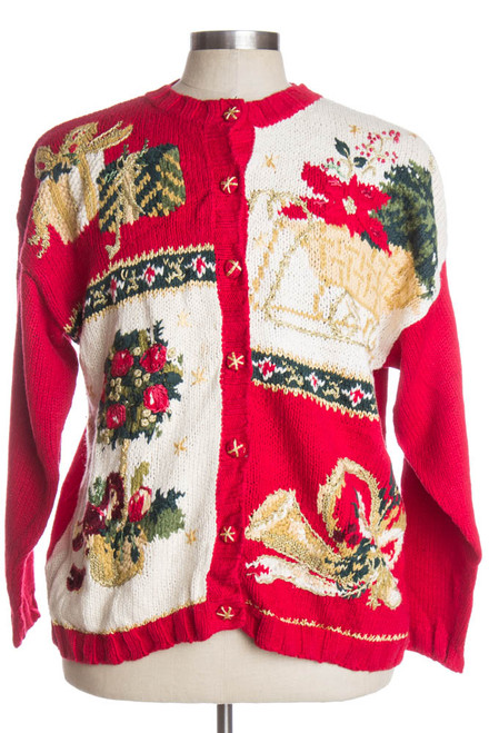 Red Ugly Christmas Cardigan 38176