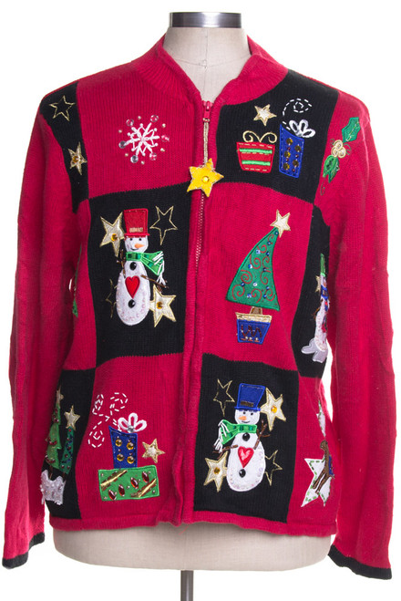 Red Ugly Christmas Cardigan 41585