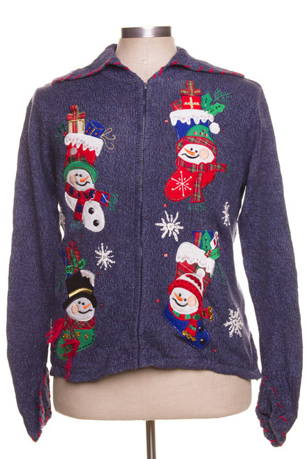 Blue Ugly Christmas Cardigan 42268