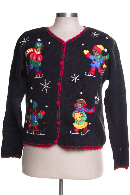 Black Ugly Christmas Cardigan 41588