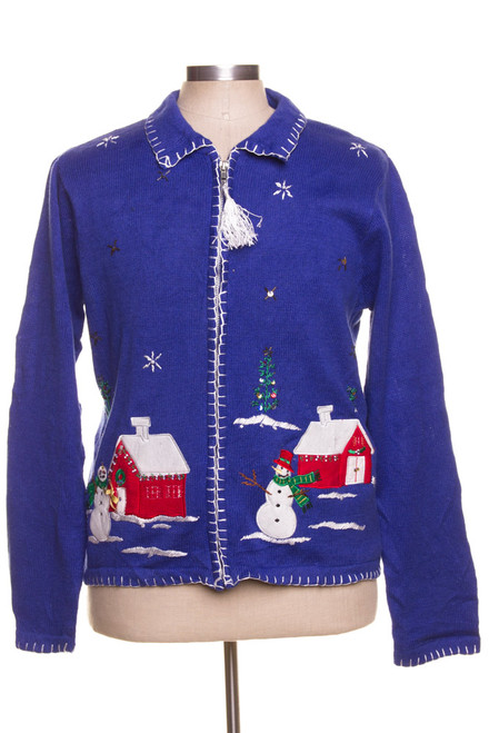 Blue Ugly Christmas Cardigan 42269