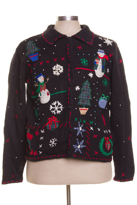 Black Ugly Christmas Cardigan 41911