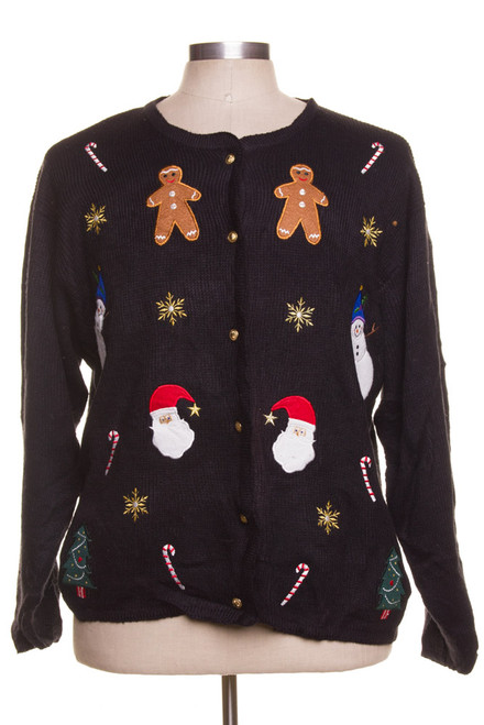 Black Ugly Christmas Cardigan 42170