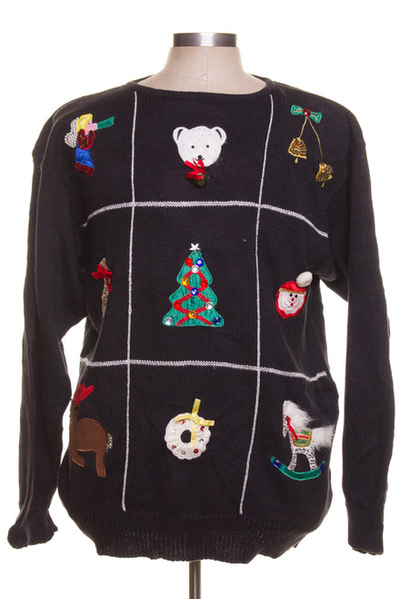 Black Ugly Christmas Pullover 42232