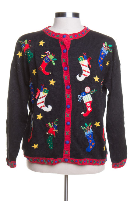 Black Ugly Christmas Cardigan 43590