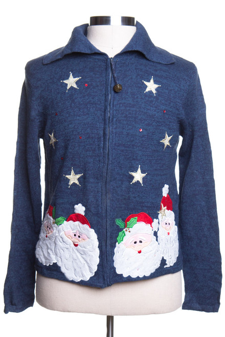 Blue Ugly Christmas Cardigan 42657