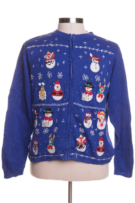 Blue Ugly Christmas Cardigan 43309