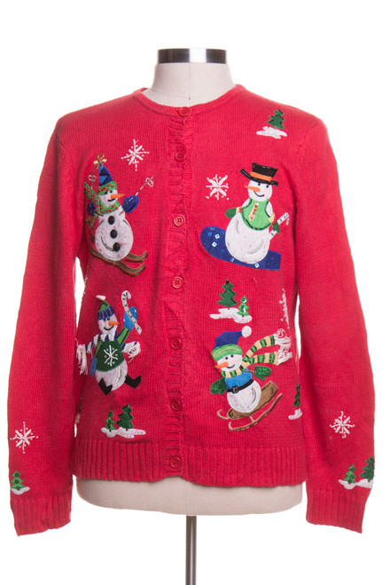 Red Ugly Christmas Cardigan 42944