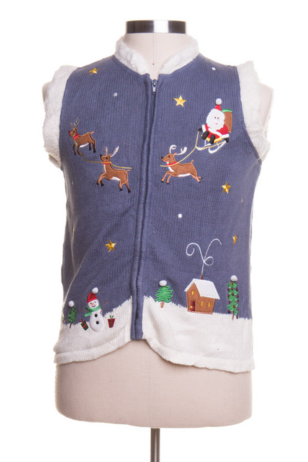 Blue Ugly Christmas Vest 42955