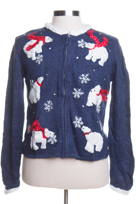 Blue Ugly Christmas Cardigan 44158