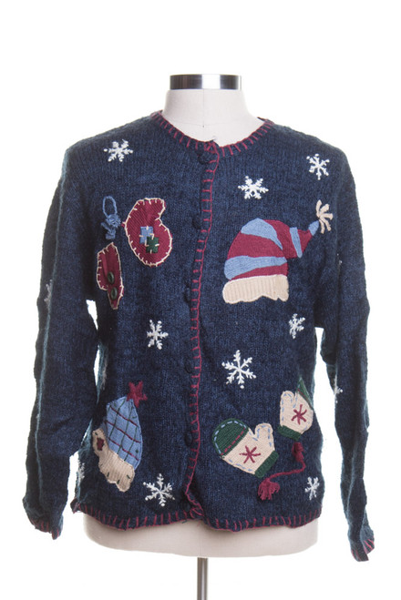 Blue Ugly Christmas Cardigan 44608