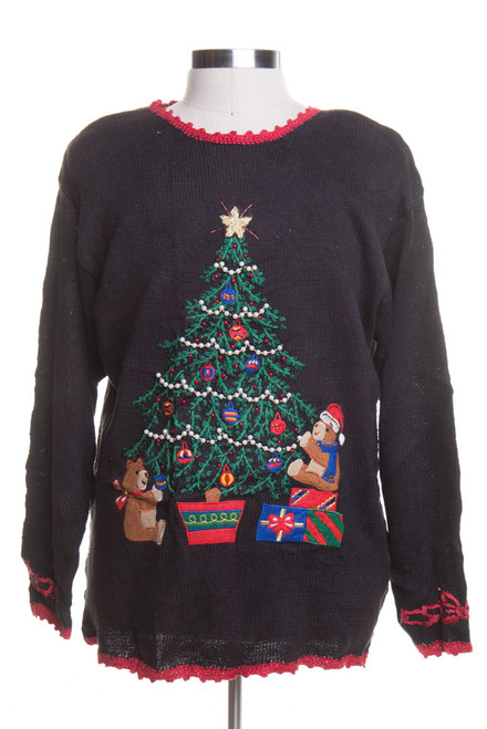 Black Ugly Christmas Pullover 44876