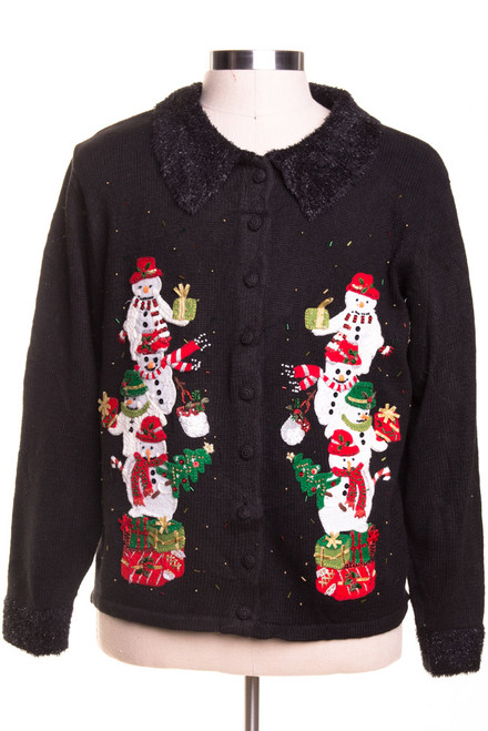 Black Ugly Christmas Cardigan 46542