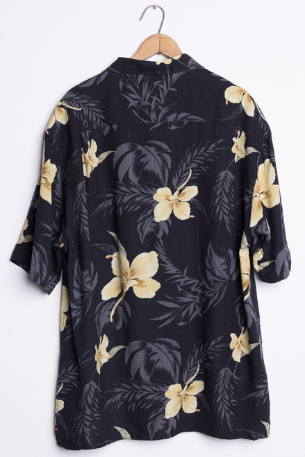 Black Floral Vintage Hawaiian 1