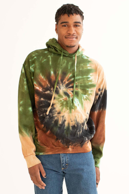 Camouflage Swirl Tie Dye Hoodie