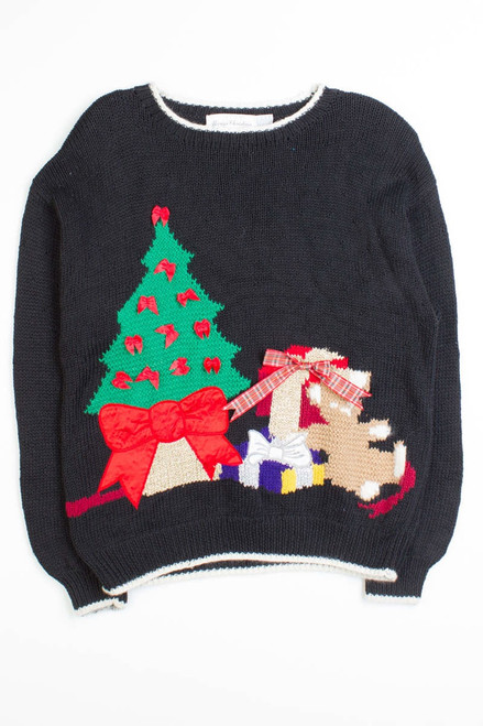 Black Ugly Christmas Cardigan 50073