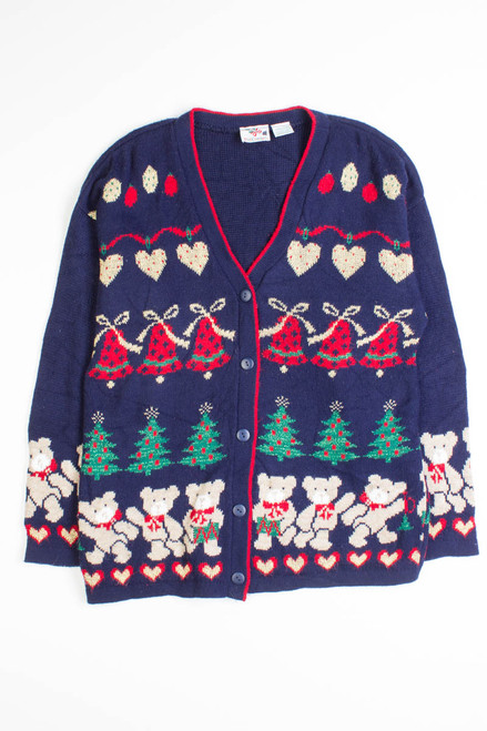 Blue Ugly Christmas Cardigan 50237