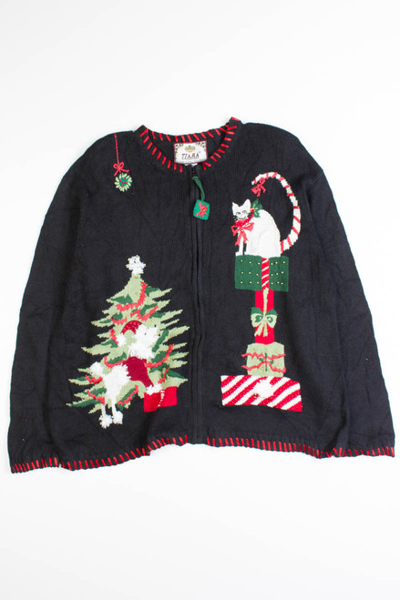 Black Ugly Christmas Cardigan 50454