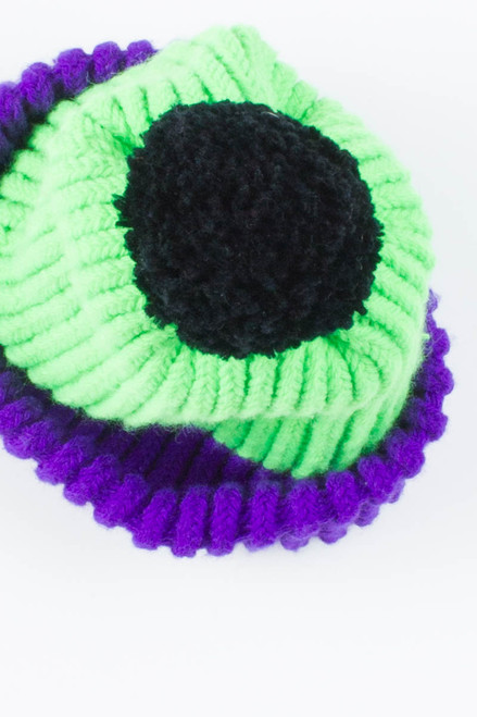 Neon Pompom Hat