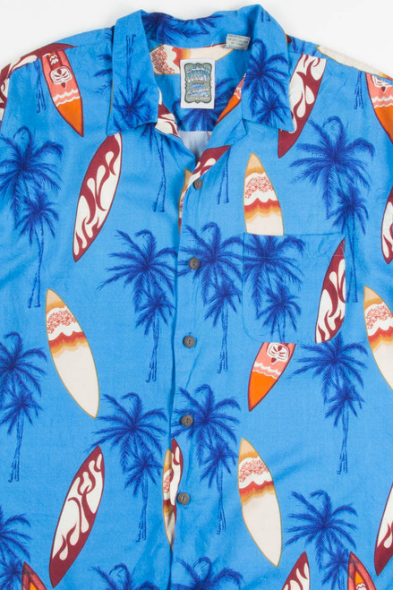 Blue Surfboard Vintage Hawaiian 1