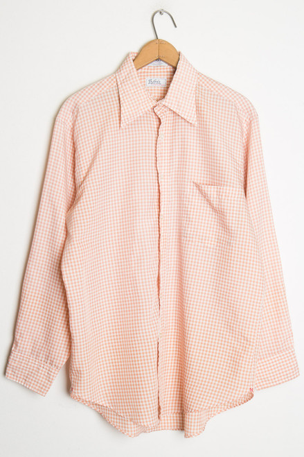 Peach Plaid Men&#8217;s Skirt