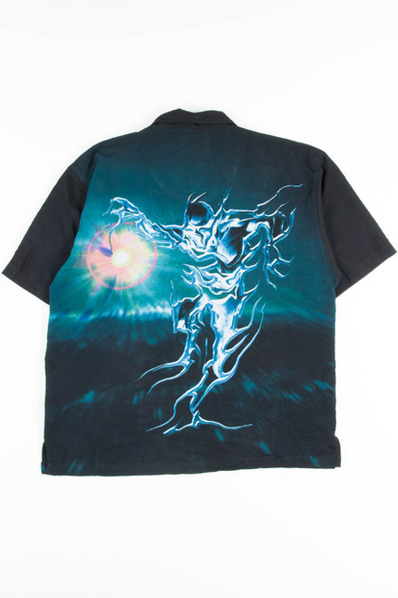 Silver Demon Rave Y2K Shirt