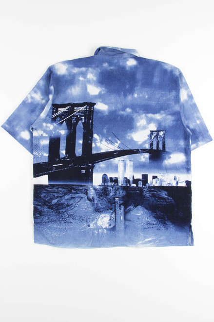 NYC Twin Towers Rave Y2K Shirt